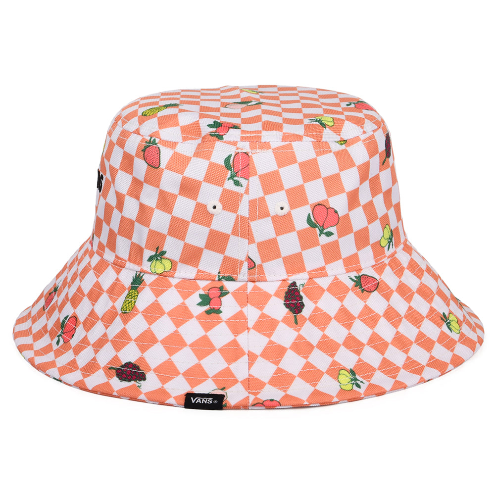 Vans Hats Womens Retrospectator Check Bucket Hat - White
