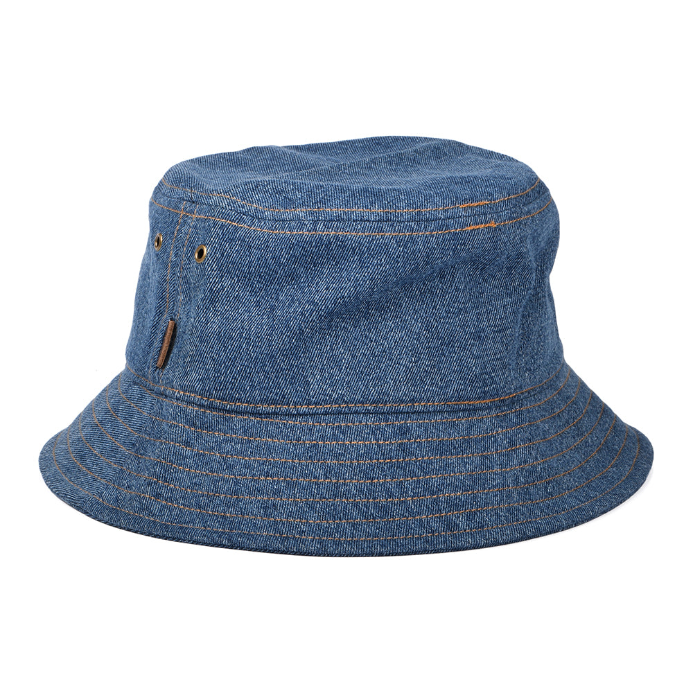 Timberland Hats Heritage Cotton Canvas Bucket Hat - Denim