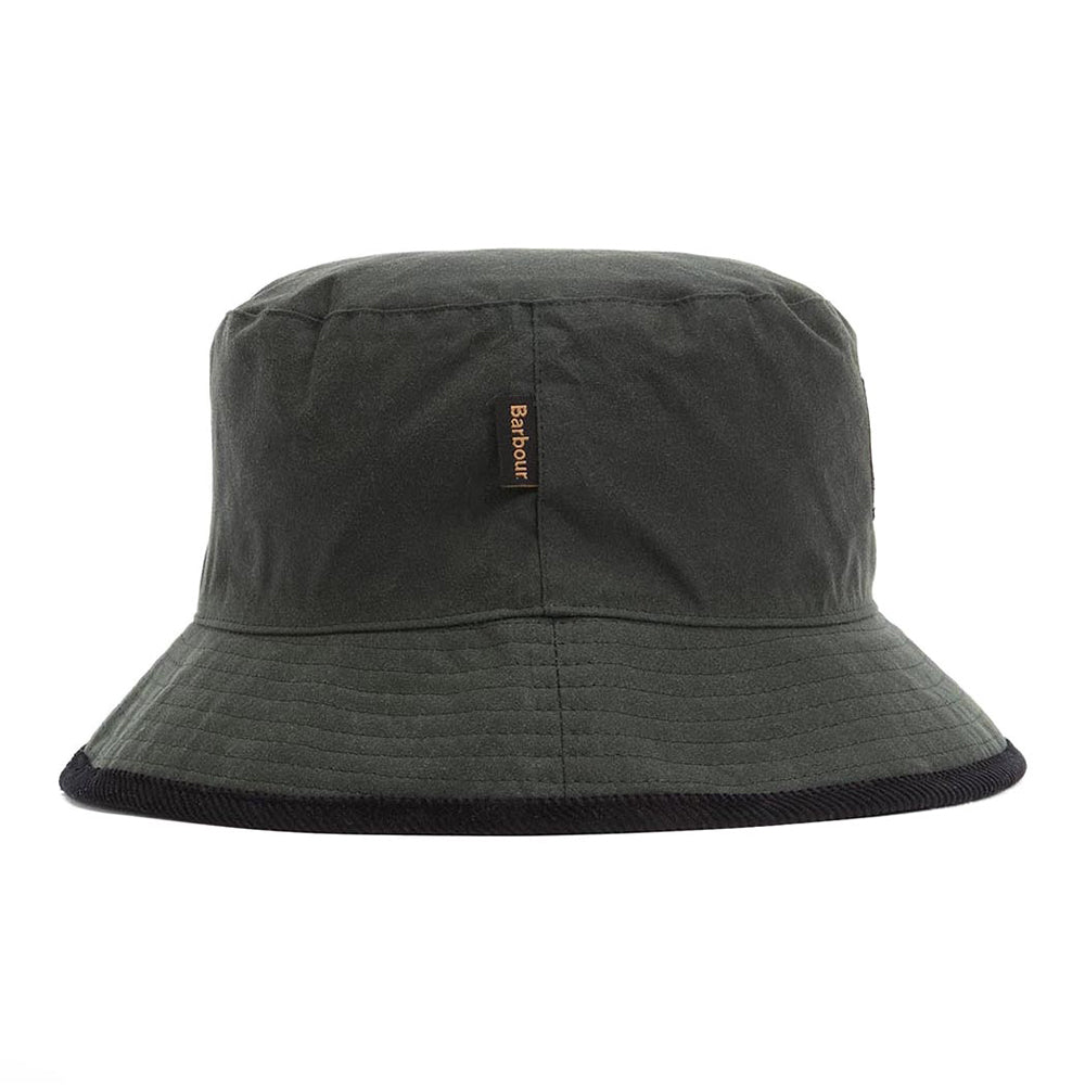 Barbour Hats Field Wax Bucket Hat - Black-Sage