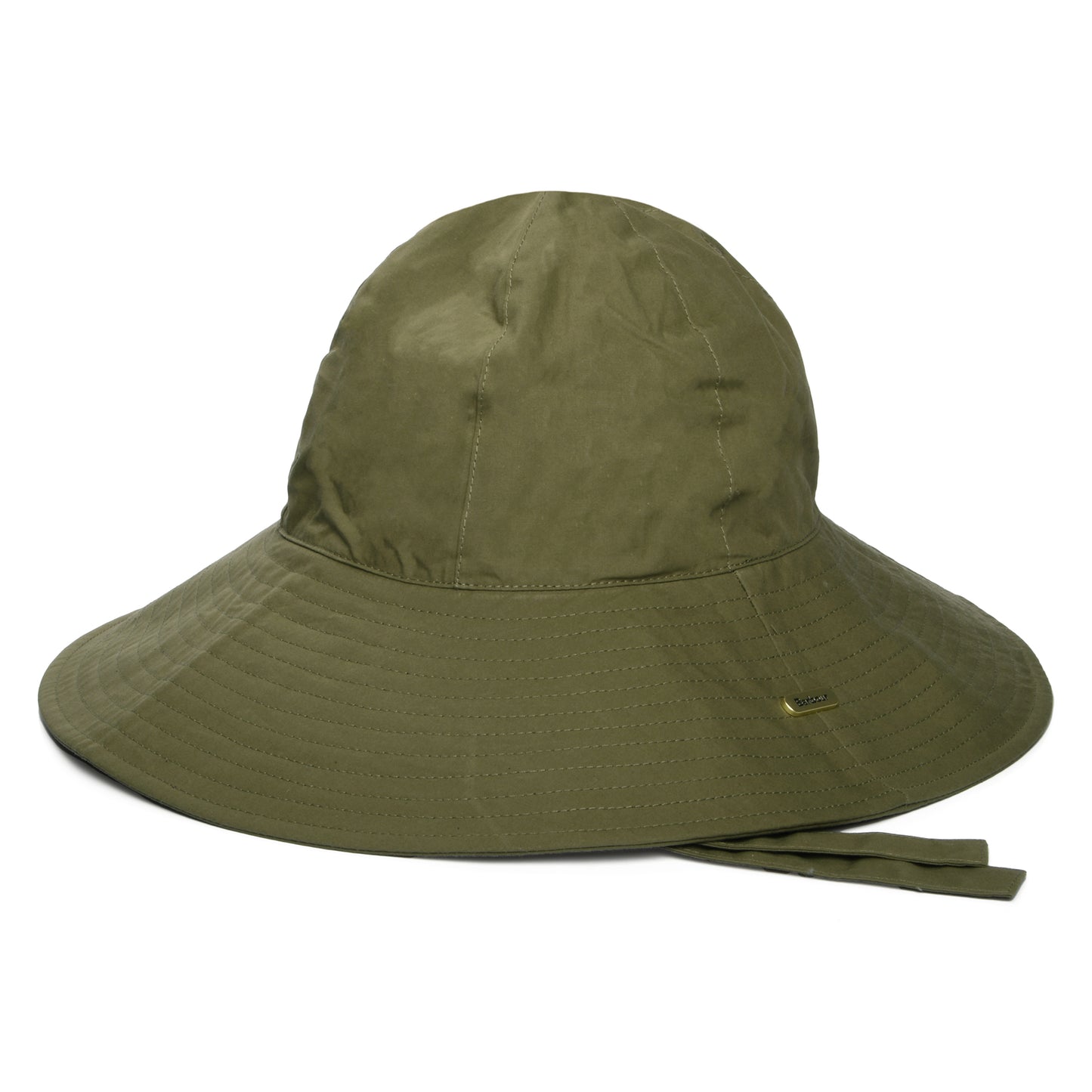 Barbour Hats Kershope Showerproof Wide Brim Bucket Hat - Olive