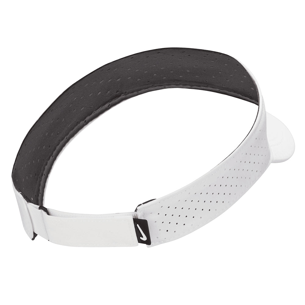 Nike Golf Hats Dri-FIT ADV Ace Sun Visor - White-Black