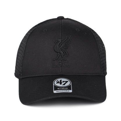 47 Brand Liverpool FC Trucker Cap - Branson MVP - Black On Black