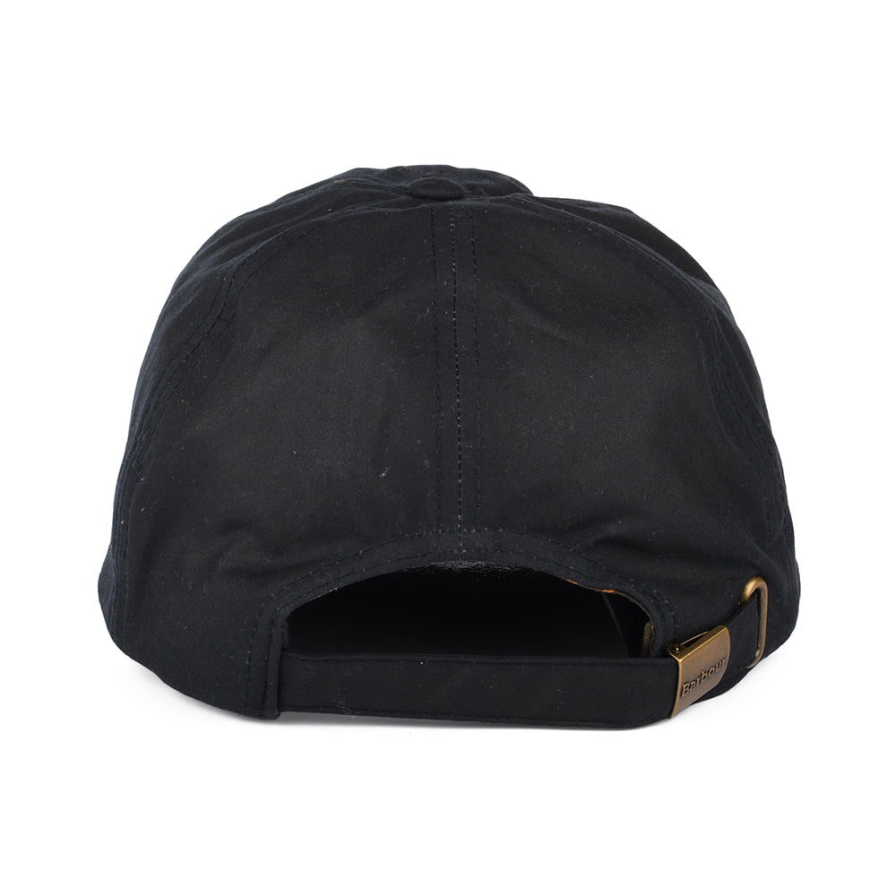 Barbour Hats Belsay Waxed Cotton Baseball Cap - Navy Blue