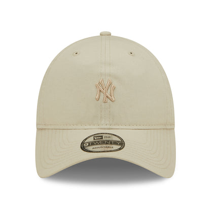 New Era 9TWENTY New York Yankees Baseball Cap - MLB Mini Logo - Stone