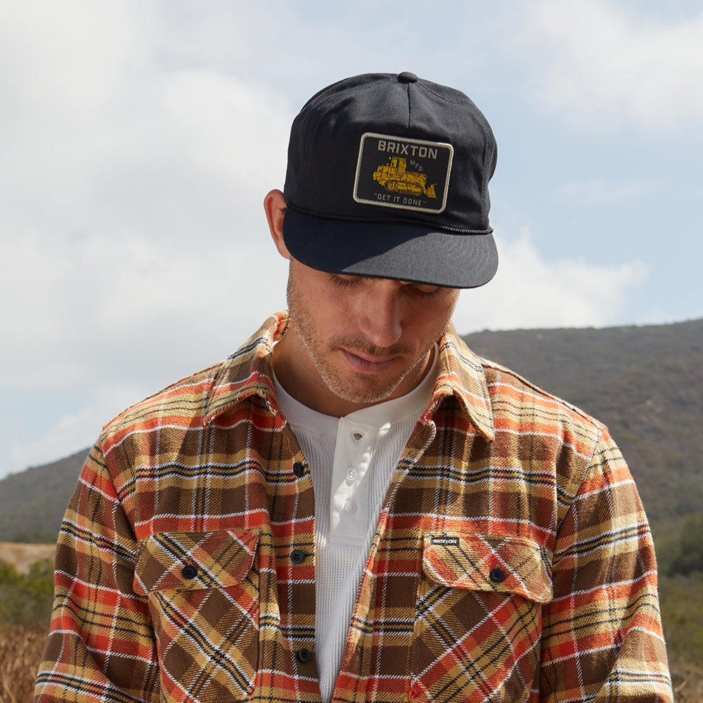 Brixton Hats Irvington HP Snapback Cap - Black