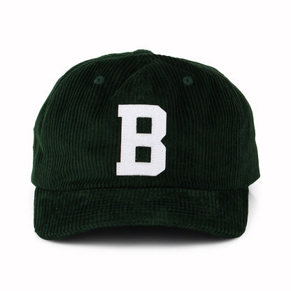 Brixton Hats Big B MP Corduroy Baseball Cap - Green