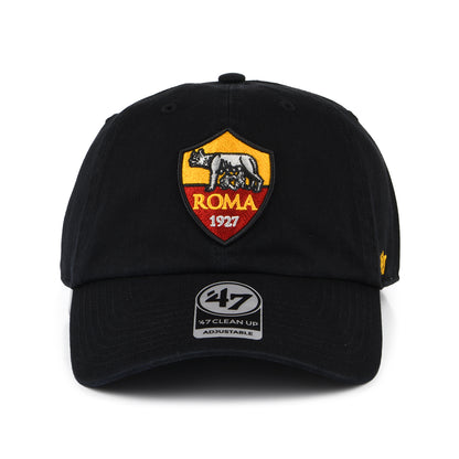 47 Brand AS Roma Baseball Cap - Clean Up - Black