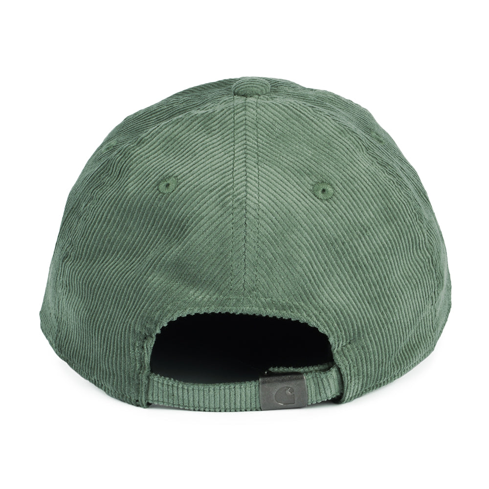 Carhartt WIP Hats Harlem Corduroy Tonal Baseball Cap - Light Forest