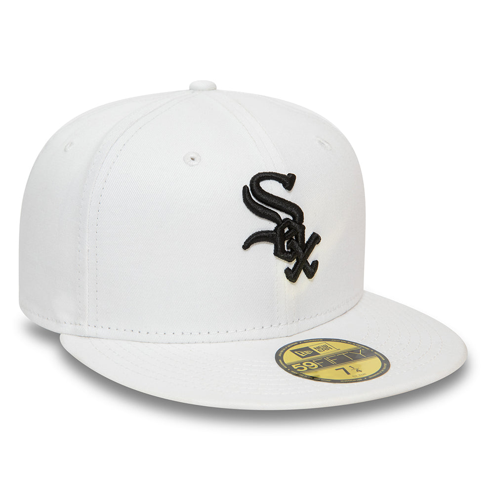 New Era 59FIFTY Chicago White Sox Baseball Cap - MLB League Essential - White-Black