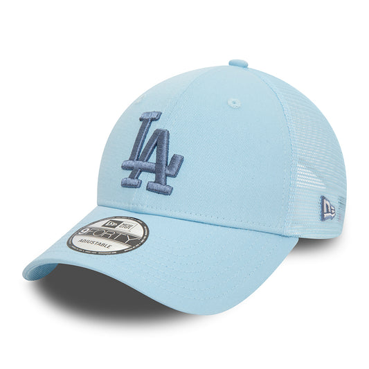 New Era 9FORTY L.A. Dodgers Trucker Cap - MLB Home Field - Ice Blue-Blue