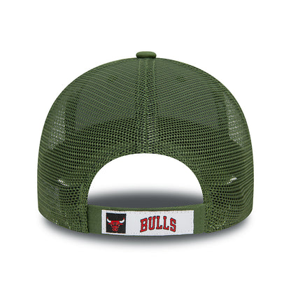 New Era 9FORTY Chicago Bulls Trucker Cap - NBA Seasonal - Olive-Green
