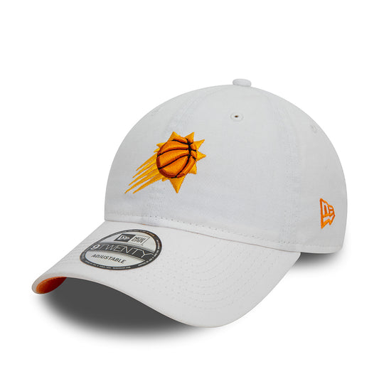 New Era 9TWENTY Phoenix Suns Baseball Cap - NBA Contrast Underbrim - White-Orange