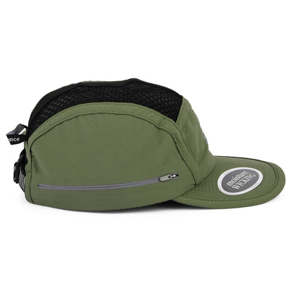New Balance Hats Running Stash Packable 5 Panel Cap - Dark Olive