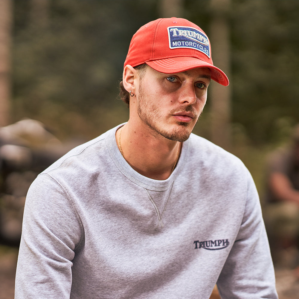 Triumph Motorcycles Forecourt Cotton Baseball Cap - Rust