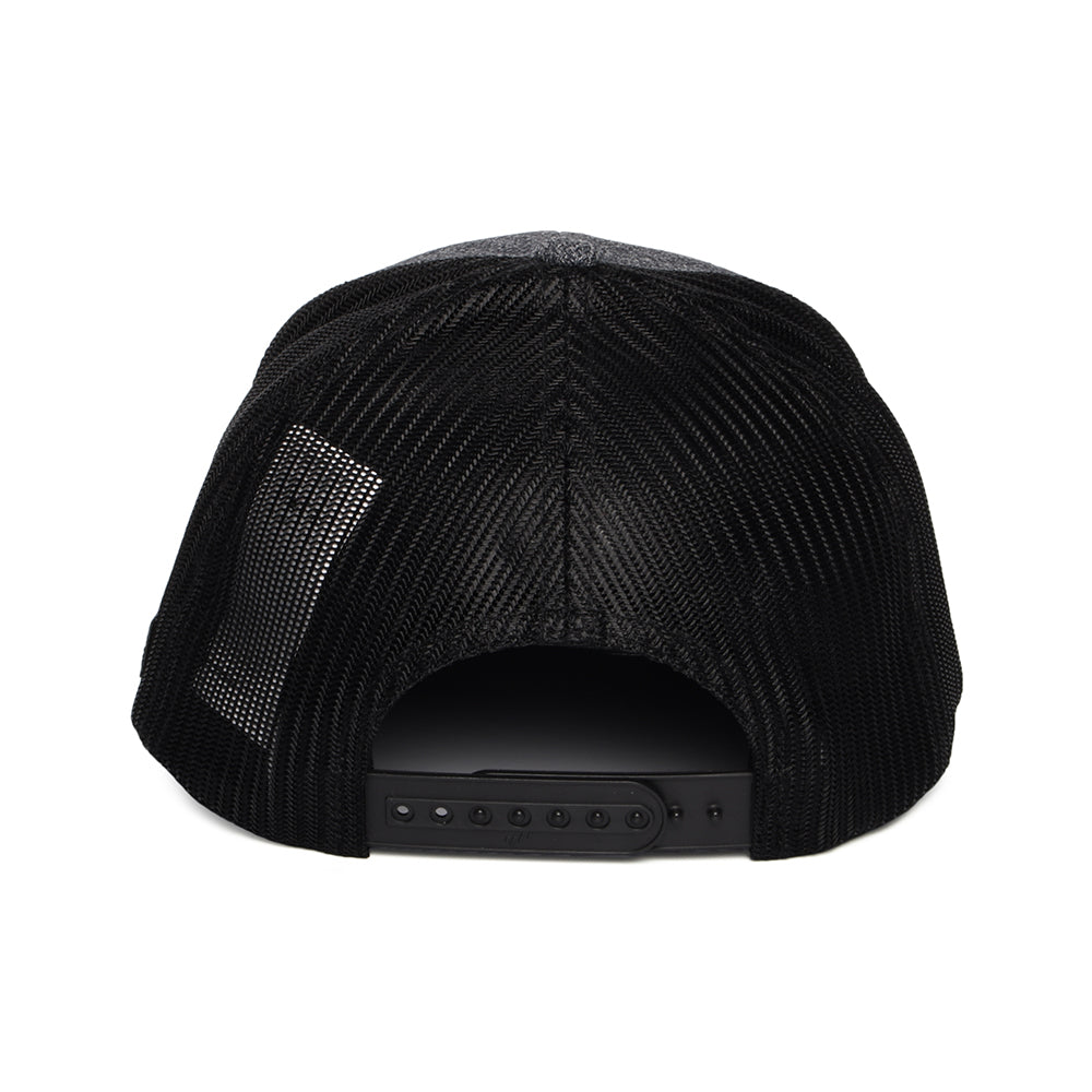 Columbia Hats Mount Hood Circle Mesh Trucker Cap - Charcoal Heather-Black