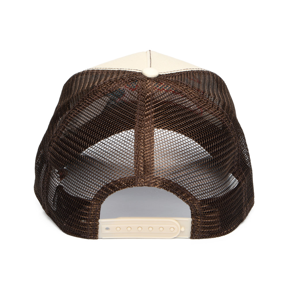Stetson Hats Tiki Lounge Trucker Cap - Cream-Teal-Brown