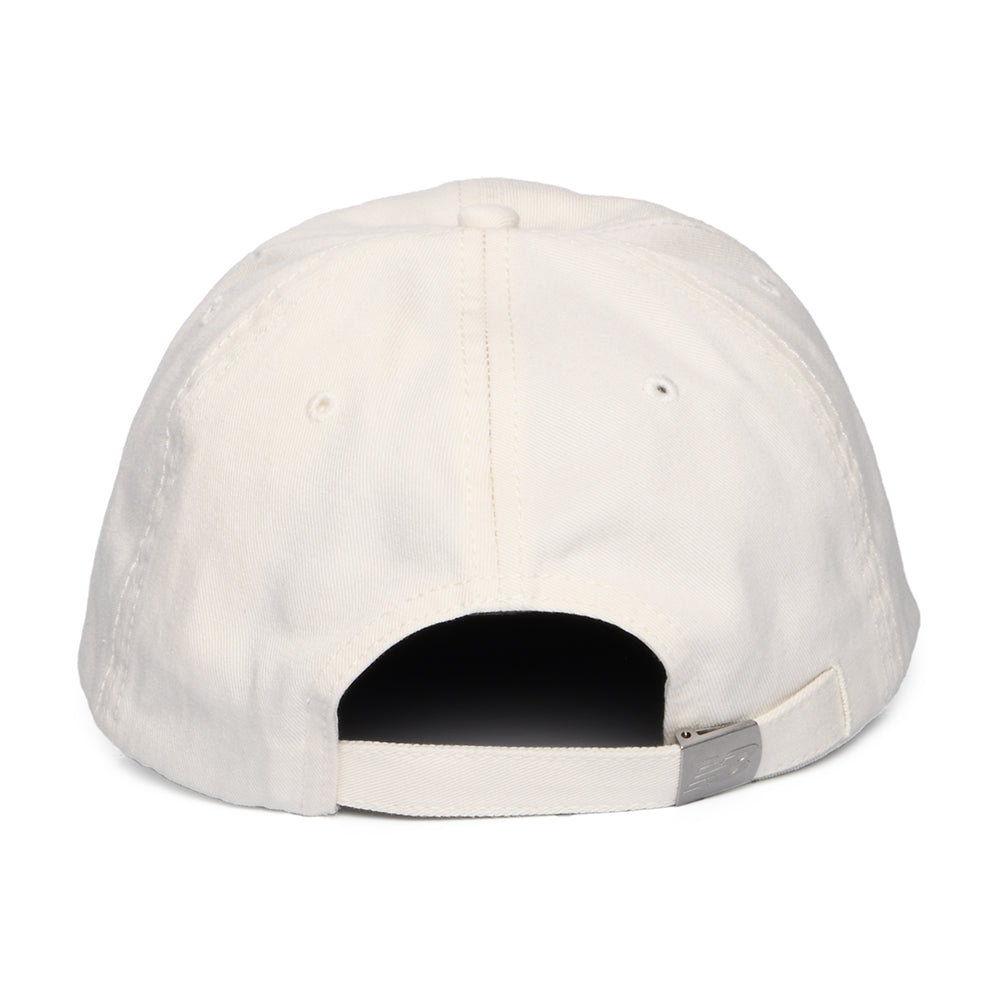 New Balance Hats NB Patch Logo Cotton Twill Baseball Cap - Off White