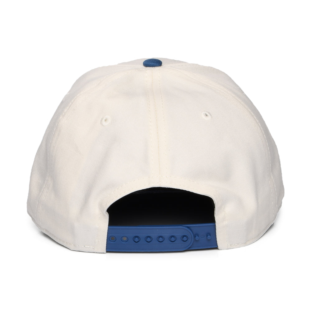 New Balance Hats Athletics Multi Colour Logo Snapback Cap - Off White-Blue