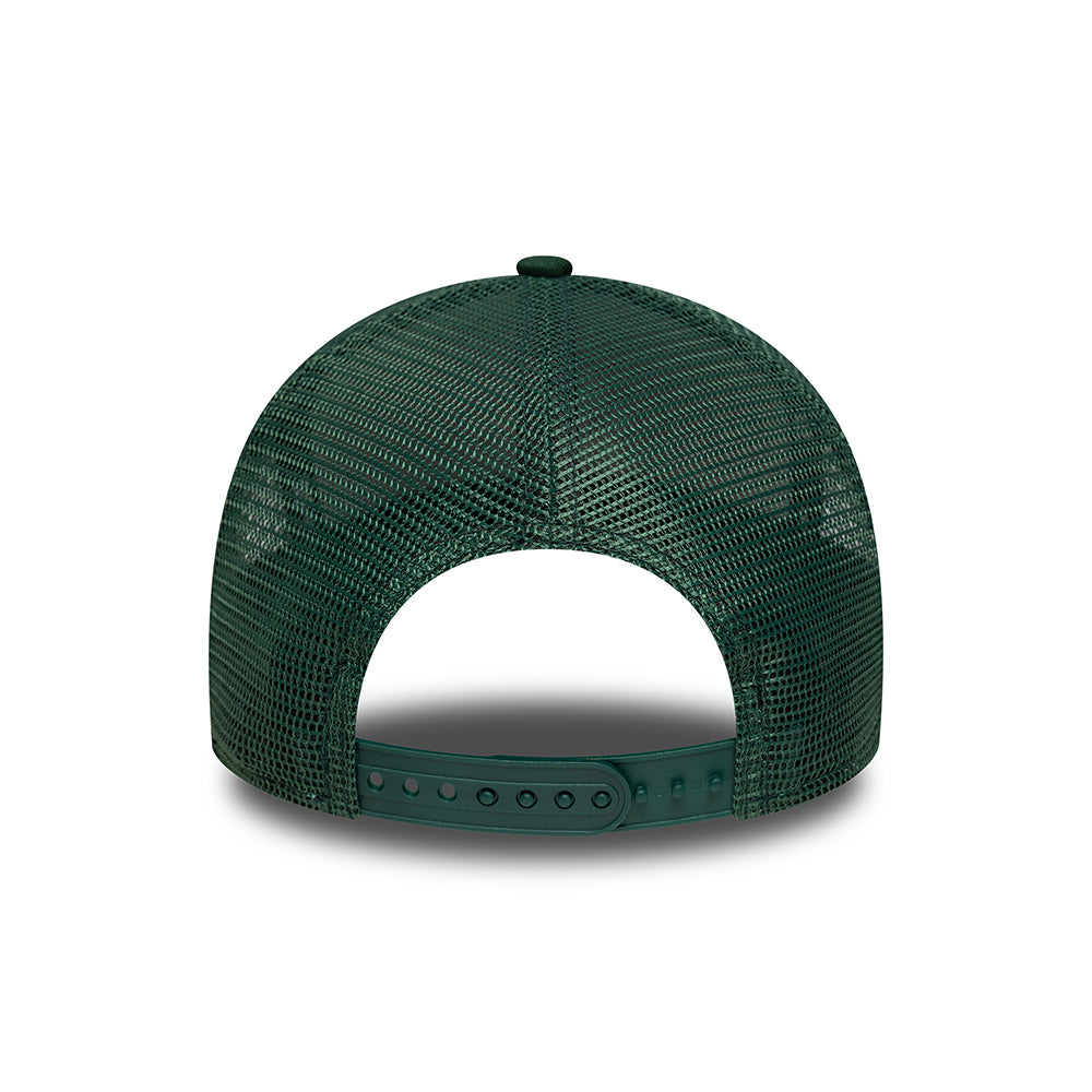 New Era New York Yankees A-Frame Trucker Cap - MLB League Essential - Dark Green-White