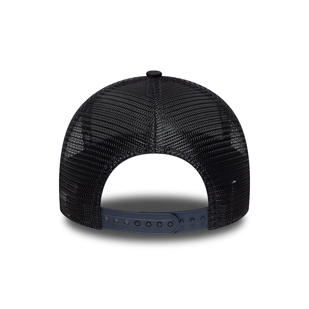 New Era A-Frame Trucker Cap - NE Patch - Navy