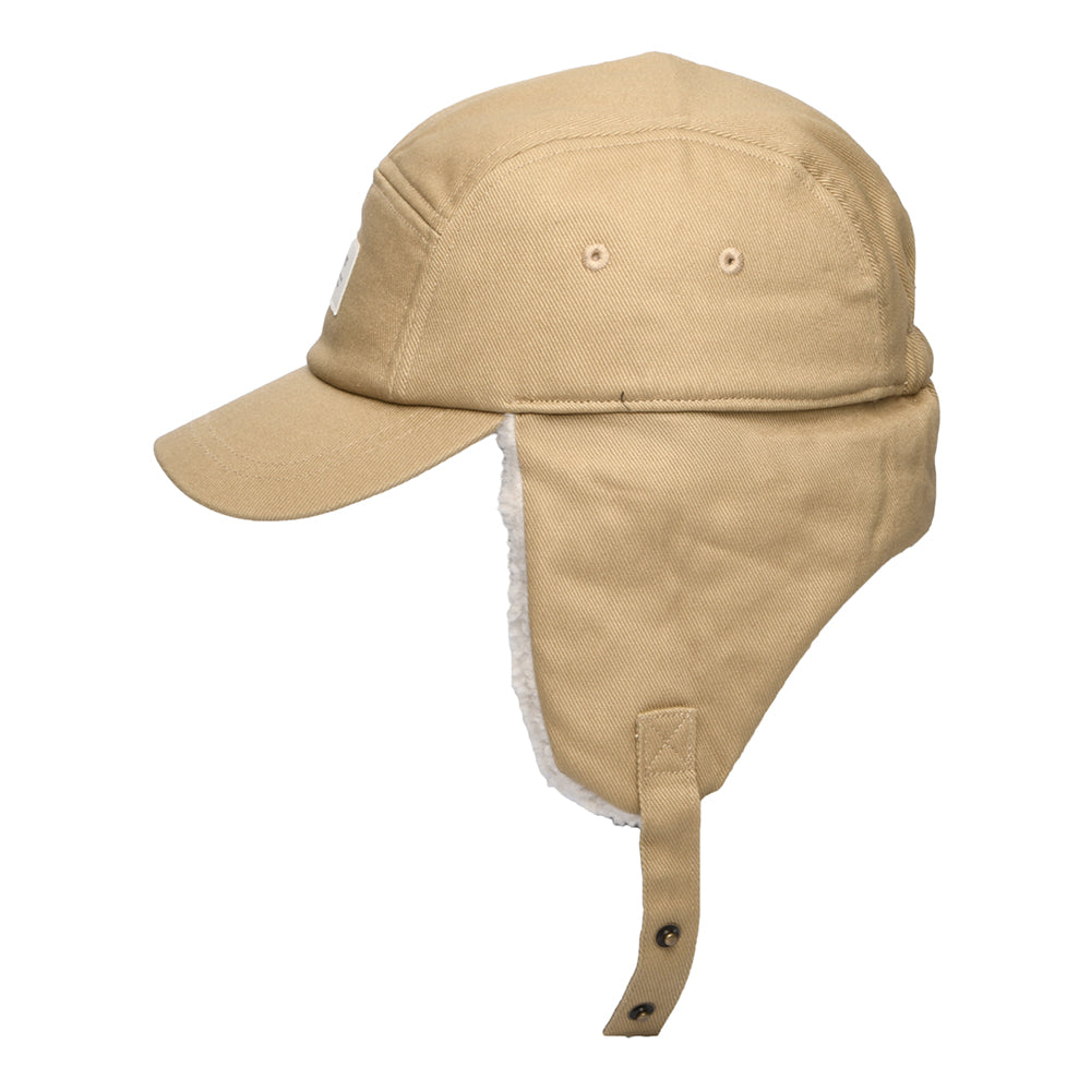 Barts Hats Hafnar 5 Panel Cap with Earflaps - Sand