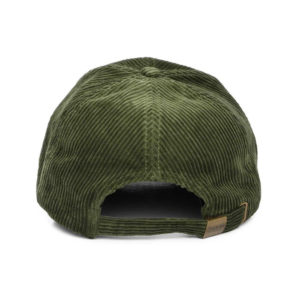 Barbour Hats Preston Corduroy Baseball Cap - Olive