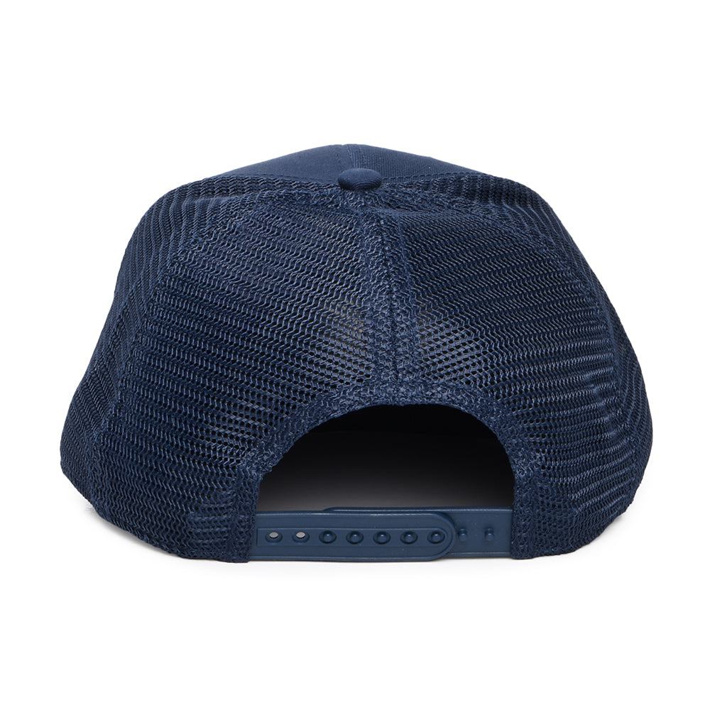 New Balance Hats NB Stacked Patch Logo Trucker Cap - Navy Blue