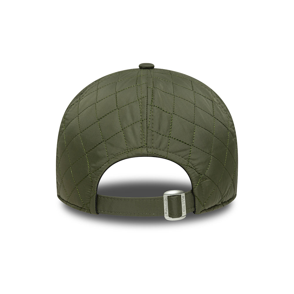New Era 9TWENTY L.A. Dodgers Baseball Cap - MLB Quilted - Moss-Orange