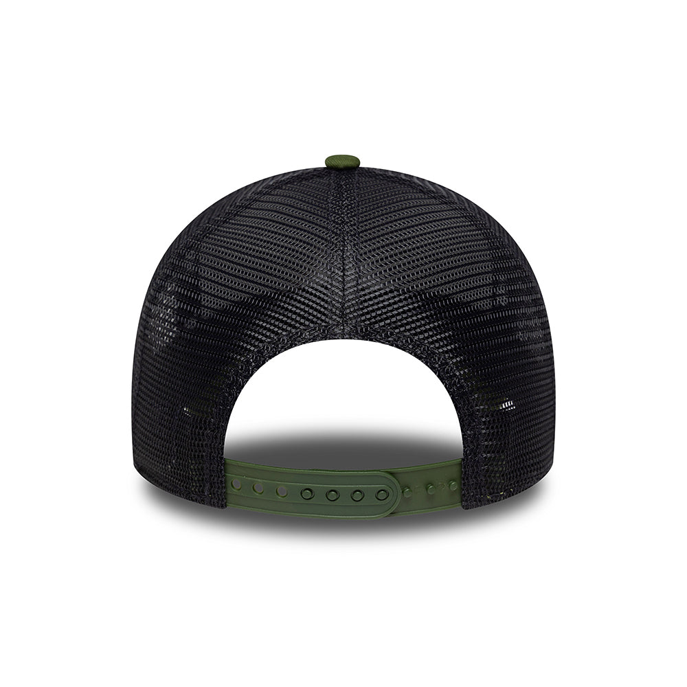 New Era A-Frame Trucker Cap - NE Patch - Moss