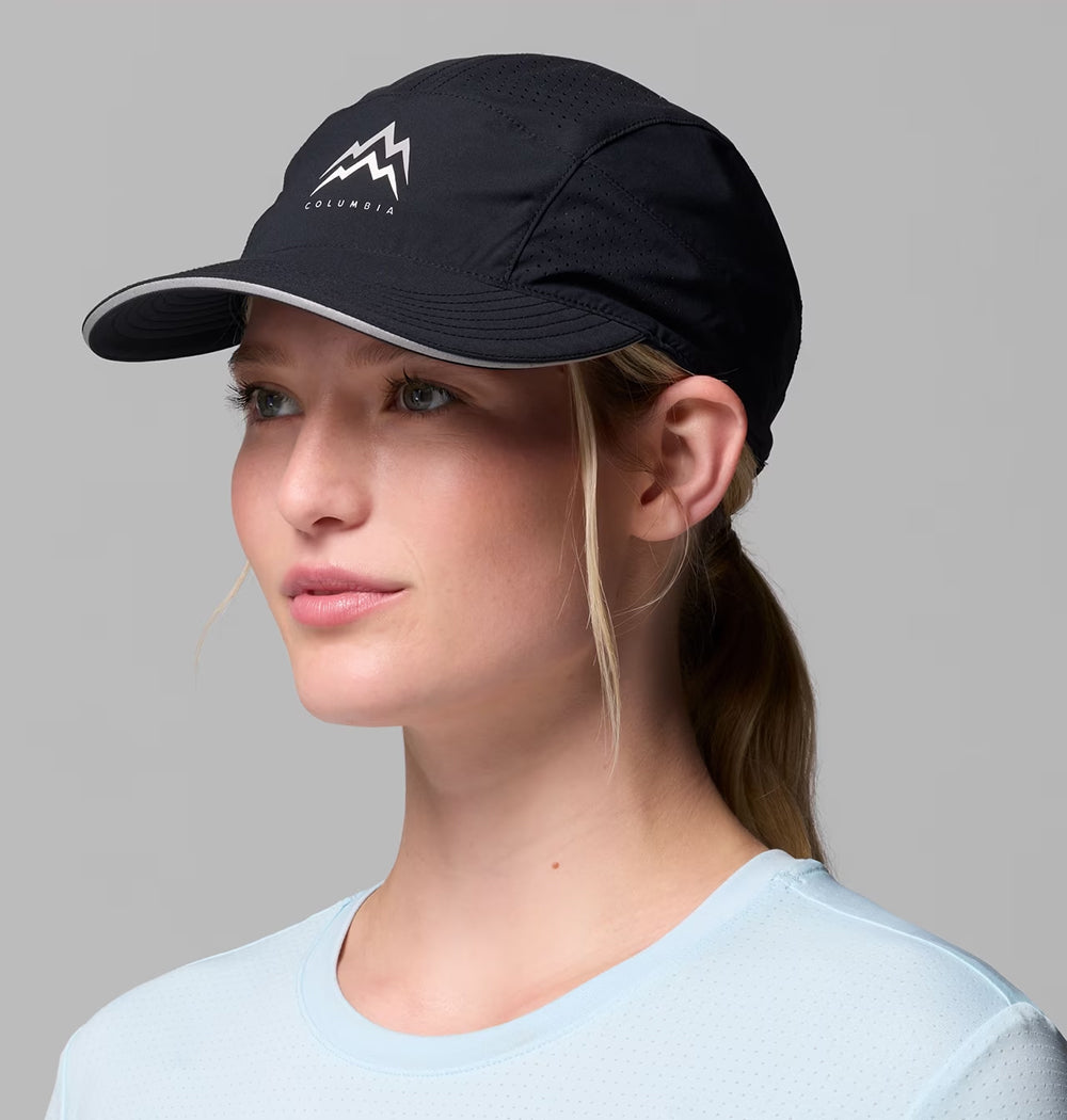 Columbia Hats Speed Trail Running 5 Panel Cap - Black
