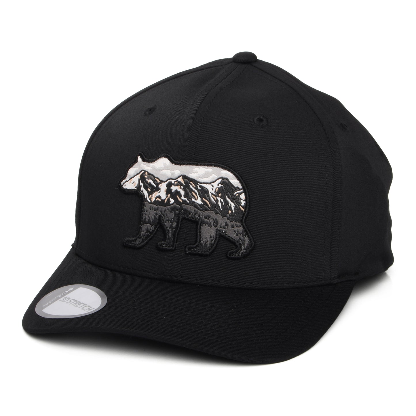 Columbia Hats Scenic Stroll Lost Lager 3D Stretch Flexfit Snapback Cap - Black