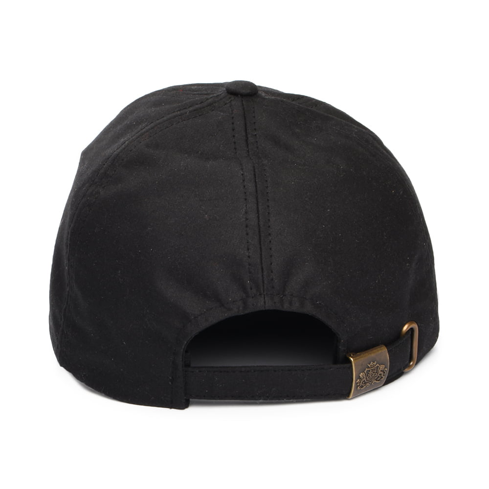 Failsworth Hats British Waxed Cotton Baseball Cap - Black