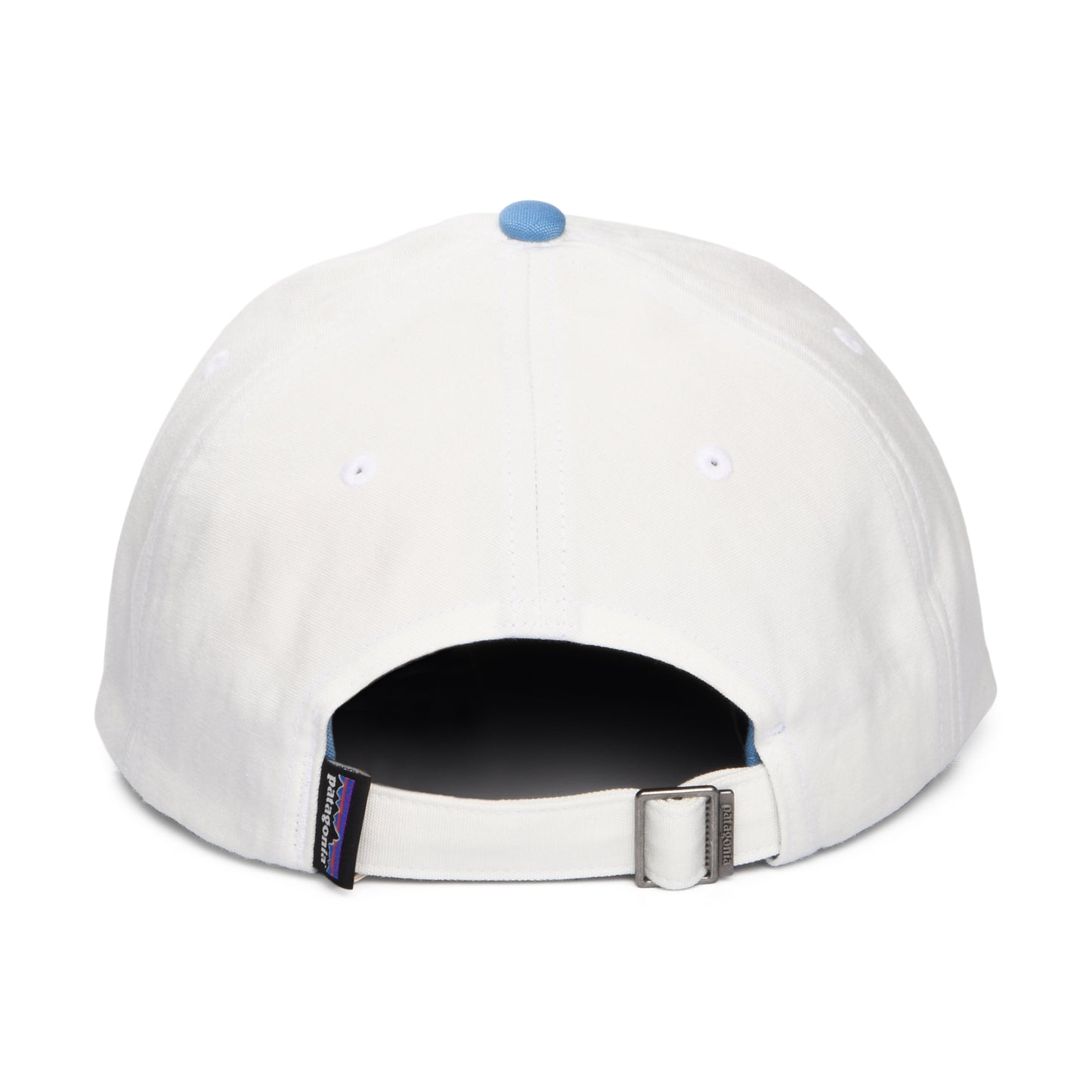 Patagonia Hats P-6 Label Trad Organic Cotton Baseball Cap - White-Ocean