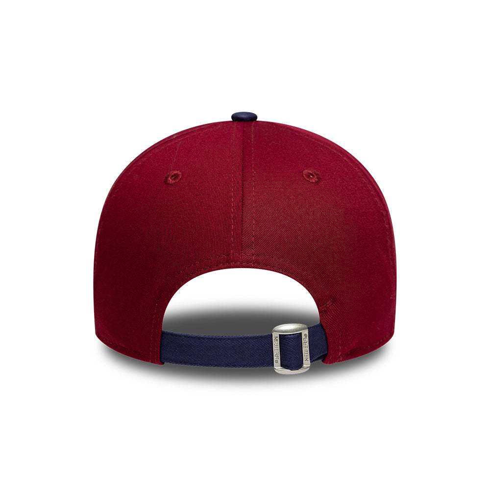 New Era 9FORTY FC Barcelona Baseball Cap - Contrast - Cardinal-Navy