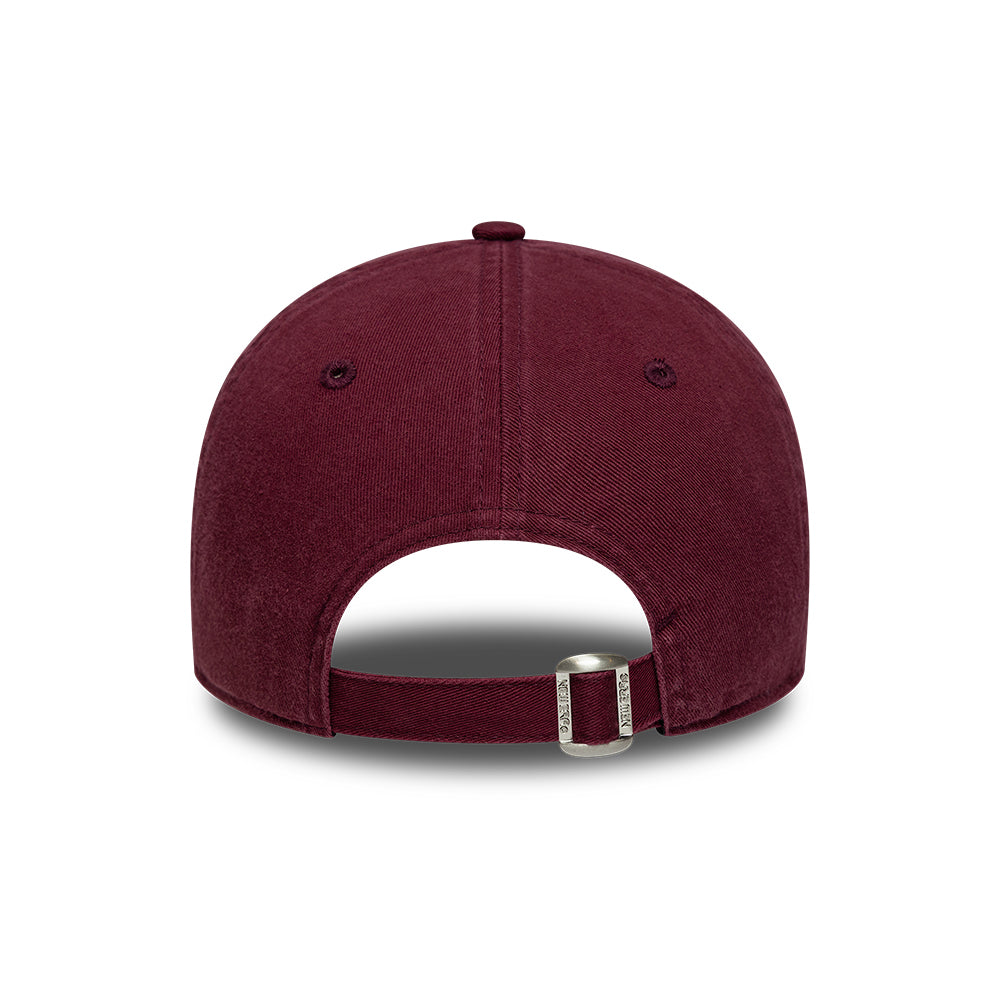 New Era 9TWENTY Detroit Tigers Baseball Cap - MLB Mini Logo - Burgundy-White