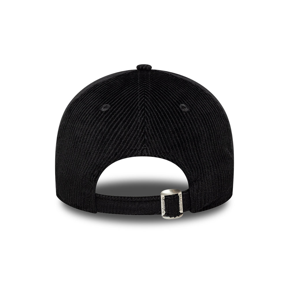 New Era 9TWENTY New York Yankees Baseball Cap - MLB Cord Midi - Black On Black