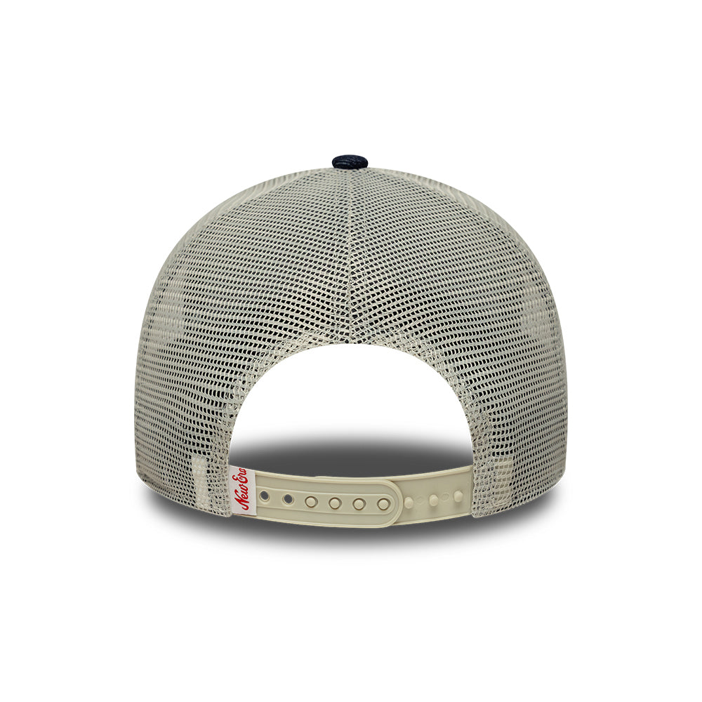 New Era 9FORTY A-Frame Trucker Cap - Patch Denim - Dark Blue