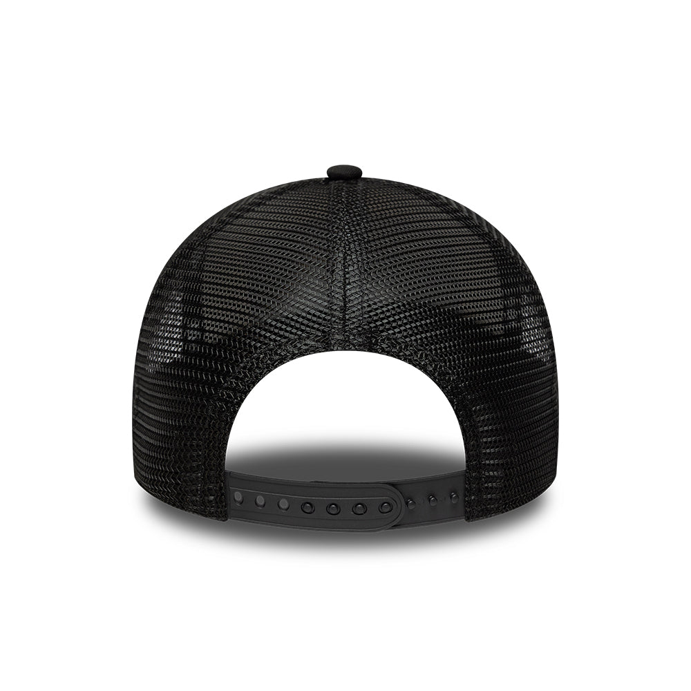 New Era 9FORTY New York A-Frame Trucker Cap - License Plate - Stone-Black