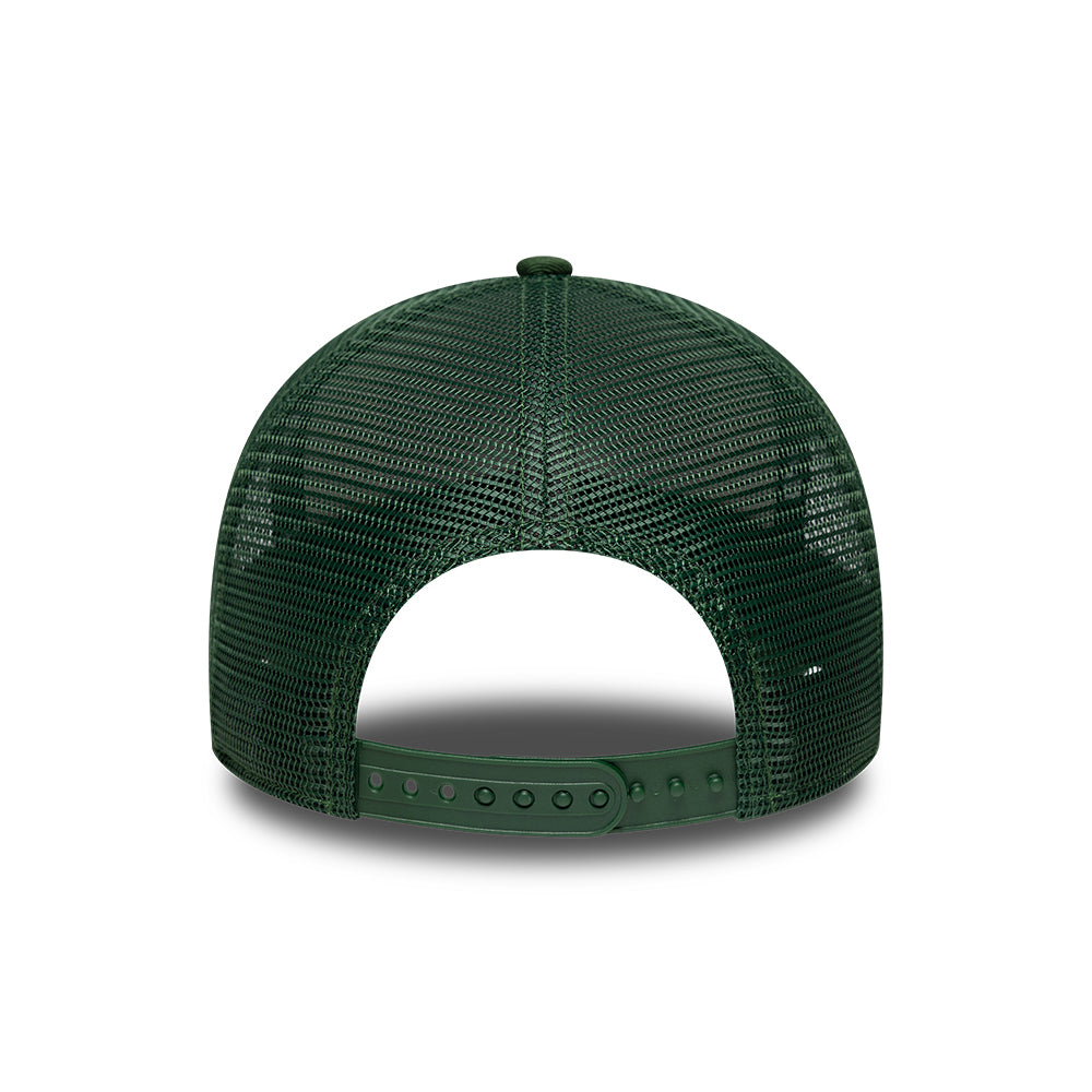 New Era 9FORTY Colorado A-Frame Trucker Cap - License Plate - Stone-Dark Green