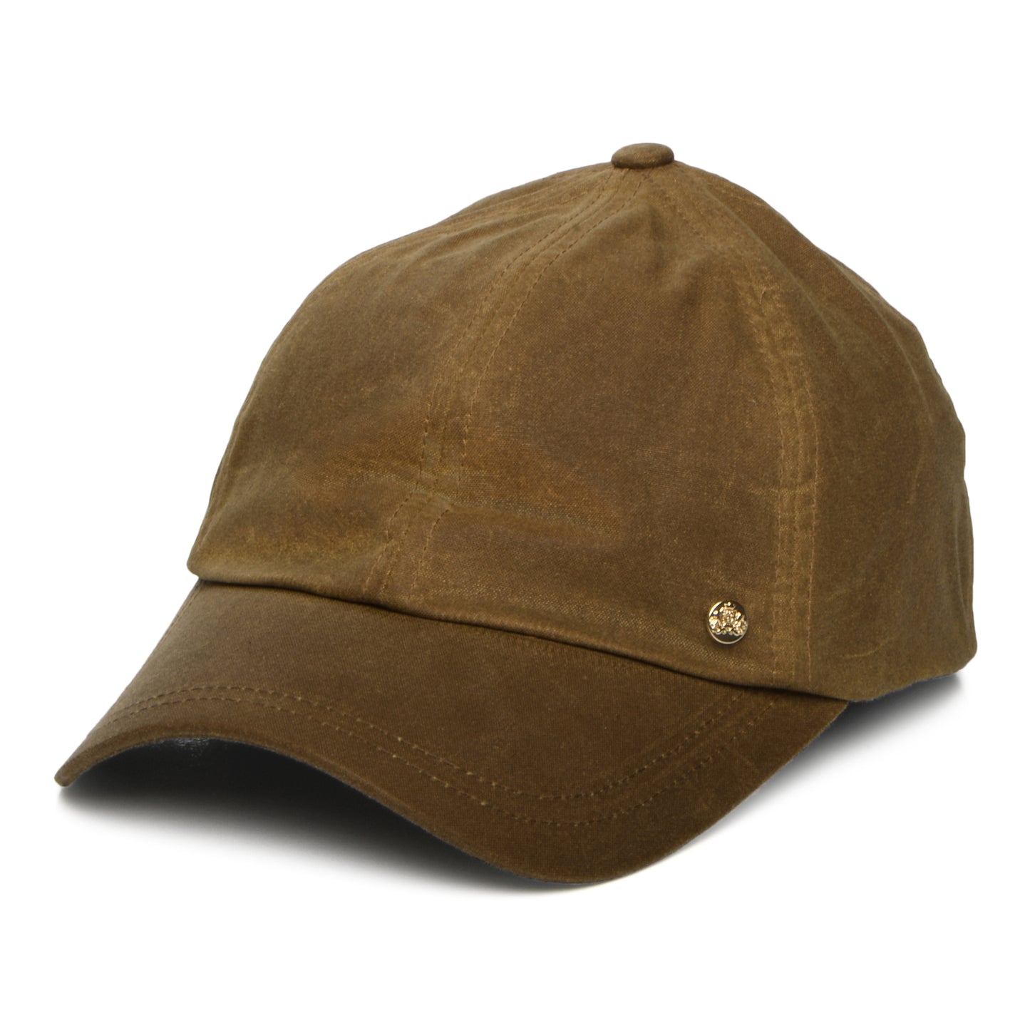 Failsworth Hats Womens British Waxed Cotton Baseball Cap - Tan