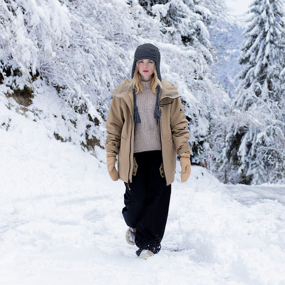 Barts Hats Brubru Handknitted Trapper Hat - Charcoal