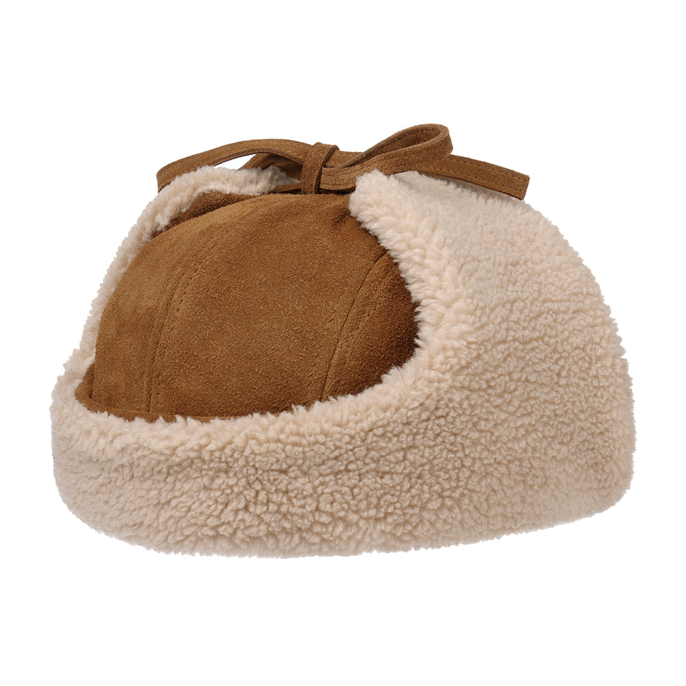 Stetson Hats Leather Trapper Hat - Cognac