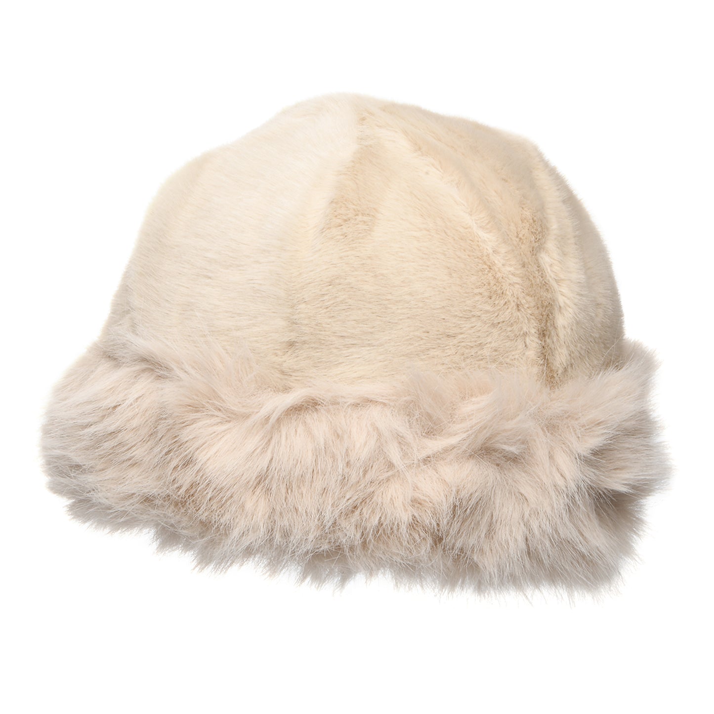 Whiteley Hats Faux Fur Cloche Hat - Oatmeal