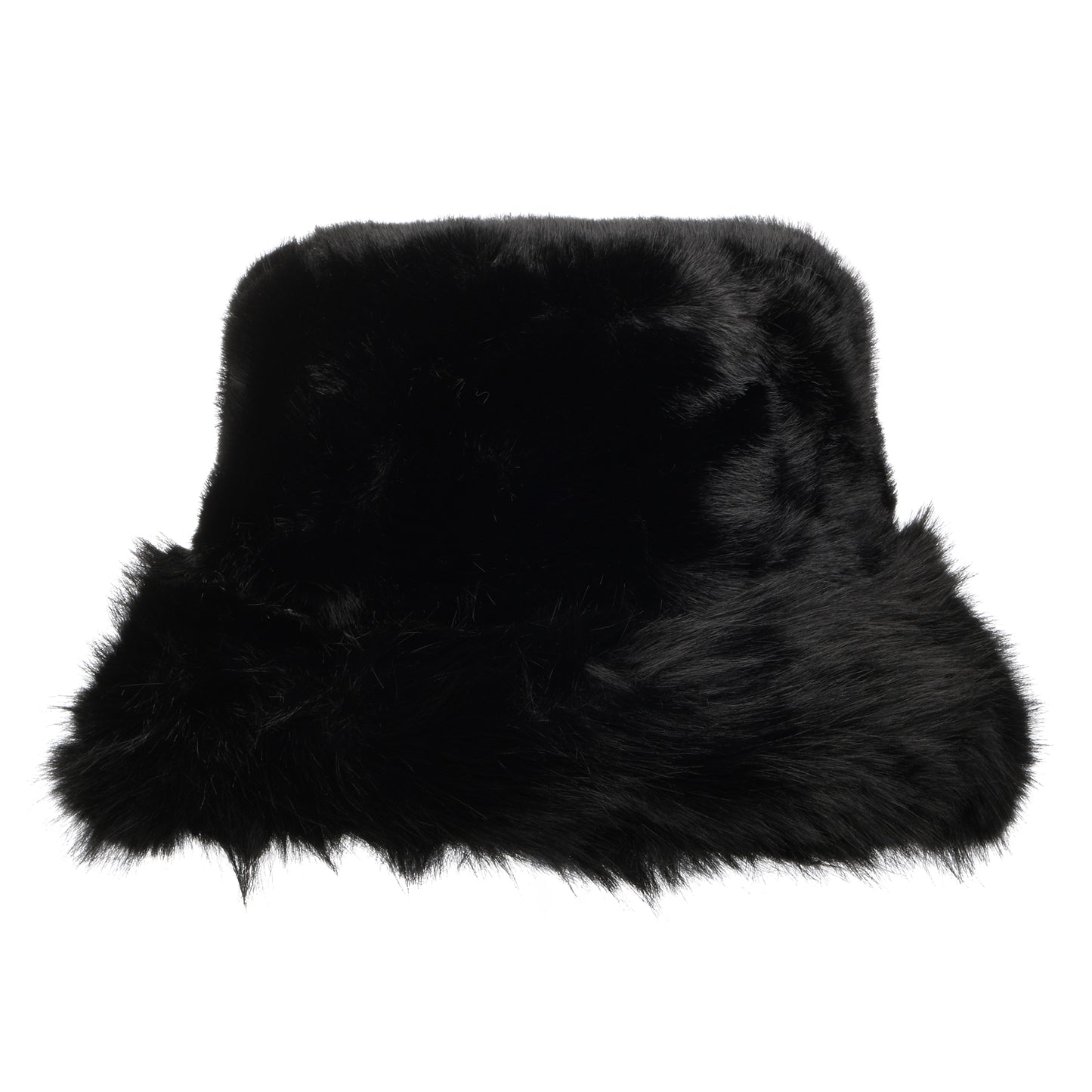 Whiteley Hats Faux Fur Winter Bucket Hat - Black