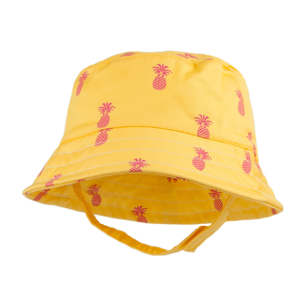 Scala Hats Kids Pineapple Bucket Hat - Yellow