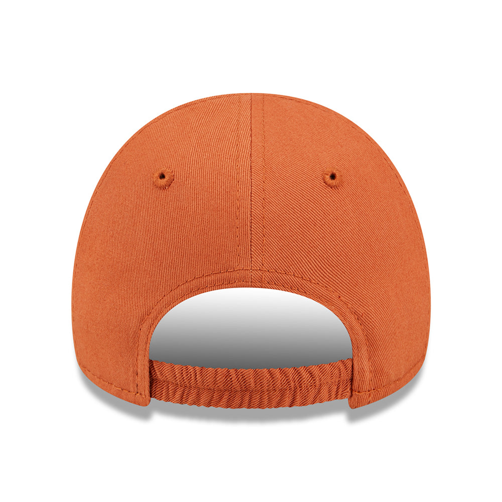 New Era Baby 9FORTY New York Yankees Baseball Cap - MLB League Essential - Orange-Oatmeal