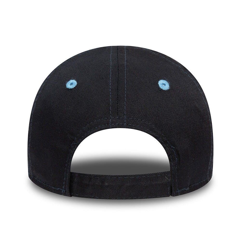 New Era Kids 9FORTY Shark Baseball Cap - NE Character - Navy-Sky Blue