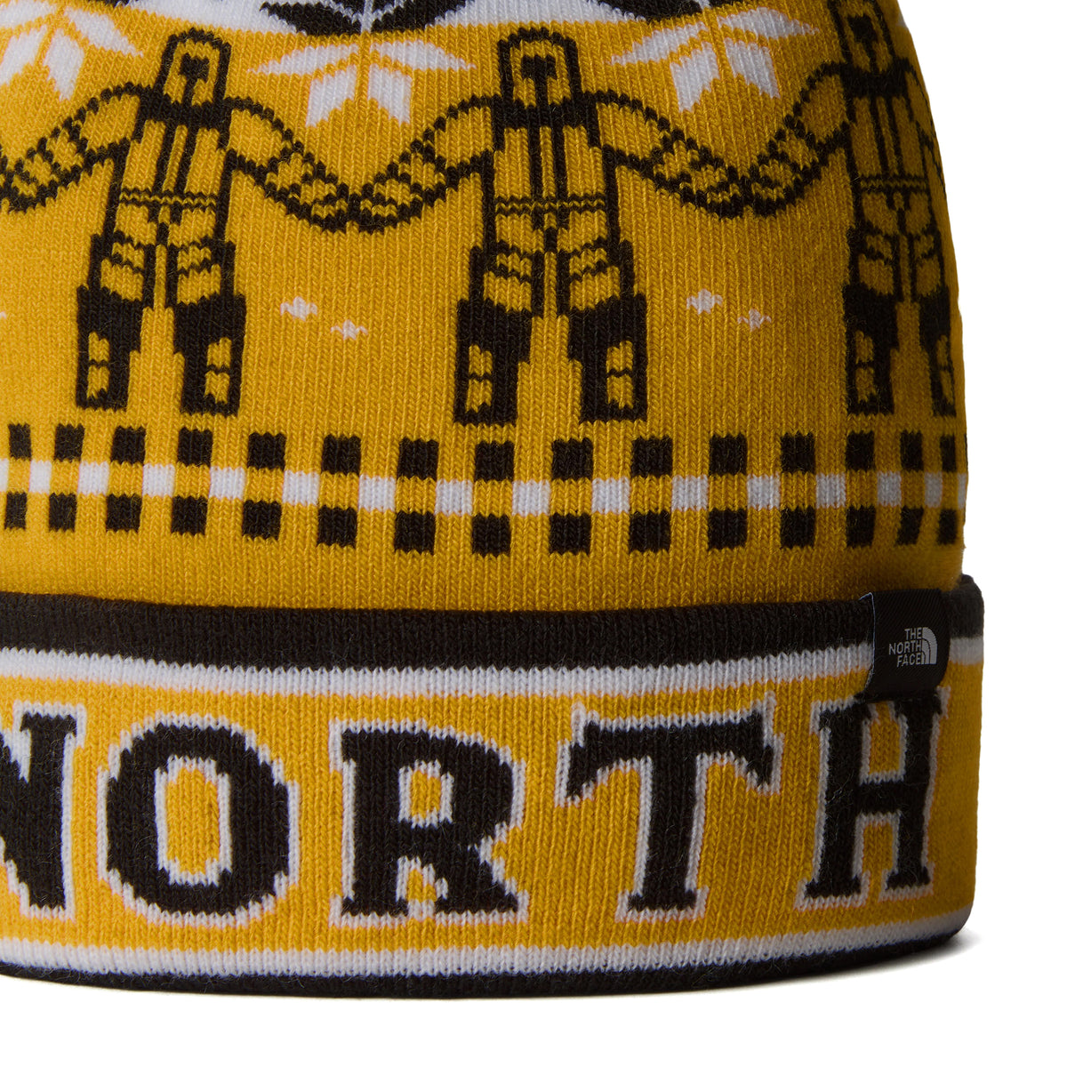 The North Face Hats Kids Ski Tuke Bobble Hat - Yellow-Black