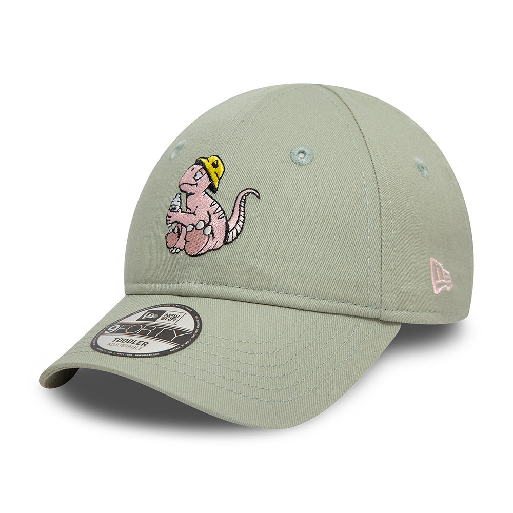 New Era Kids 9FORTY Dinosaur Baseball Cap - Sage-Pink