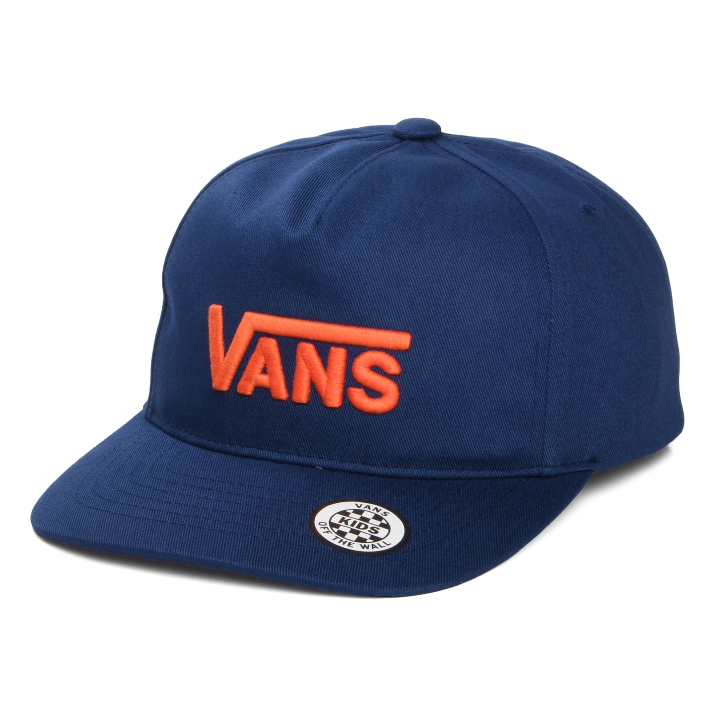 Vans Hats Kids Drop V Logo Curved Brim Snapback Cap - Indigo-Orange